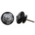 Indian Shelf 2 Pieces Dresser Knobs Vintage | Strewn Flat Cabinet Pull Knobs | Vintage Dresser Pulls Black | Cupboard Knobs Ceramic | Cabinet Drawer Knobs | Single Drawer Knob