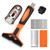 Fixm 2 Pieces Razor Blade Scraper with 25-piece Blades, Razor Scraper Tool, Razor Holder for Cleaning Glass Cooktop, Window, Decals, Stickers, Labels, Caulk, Adhesive, Paint Glue Removal