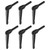 HARFINGTON 6pcs Adjustable Clamping Lever Handles M10 x 50mm Male Thread Bolt Knobs Rotating Screw Locking Quick Release Ratchet Push Button Handle, Black