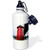 3dRose "little red lighthouse" Sports Water Bottle, 21 oz, White