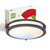 ASD LED Close to Ceiling Flush Mount Light Fixture | Frosted Round Double Ring Lighting Lamp | 14 Inch 21W 120V 1700LM 3000K/4000K/5000K Adjustable | Dimmable, Energy Star, ETL | Dark Bronze