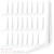 ZOENHOU 24 Pack 10 x 12 Inch White Shelf Brackets, Heavy Duty L Bracket Support with 144 Screws and 72 Expansion Tubes, Metal Wall Corner Angle Shelving Shelf Bracket for Wall Hanging Shelves