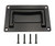 YUDTKK Zinc Alloy Recessed Pull Handle Container Handle Black Flush Lift Recessed Door Handle,4.33 Inch,1 Pack
