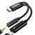 LAMSCAT USB C to 3.5mm Headphone Adapter and Charger, USB Type C to Aux Audio Jack with PD 60W Fast Charging Dongle Cable Cord Compatible with Pixel 5 4 3 XL, Galaxy S21 note20 and More (Black)