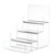 DOITOOL Acrylic Jewelry Storage Rack Wallet Display Stand Holder 4 Steps Clear Handbag Purse Jewelry Display Riser Shelf Cosmetic Display Glasses Display Stand Racks Collection Display Stand