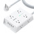 Surge Protector Power Strip - 8 Widely Outlets with 4 USB Ports(1 USB C Outlet), Addtam 3-Side Outlet Extender Strip with 5Ft Extension Cord, Flat Plug, Wall Mount for Dorm Home Office, ETL Listed