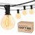RTTY Outdoor String Lights 100ft, G40 Led Patio Lights with 52pcs Bulbs,Waterproof Shatterproof Dimmable Hanging Globe Outdoor Lights for Cafe,Bistro & Backyard