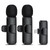 Wireless Lavalier Microphone Mic for iPhone - Lapel iPad Omnidirectional External Mic for YouTube Live Streaming Video Recording - Professional Cordless Condenser Clip Mic for Podcast Vlog Interview