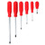 Urrea 9600AR Red Handle Screwdriver Set, 6-Piece
