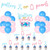 Golf Gender Reveal Decorations Pearls or Putters Gender Reveal Decorations for Boy or Girl Putters or Pearls Banner Bunting, Cake Cupcake Toppers for He or She Party Supplies