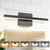 VOLISUN Modern Bathroom Vanity Light 15.7 inch, 9W Dimmable 5CCT Led Bathroom Light Fixture Over Mirror, Black Bar Vanity Light for Bathroom Mirror Cabinets Bedroom-ETL Certificated