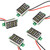 5 Pcs White 0.36 Inch Digital Panel Voltmeter, Voltage Testers, Two-Wire DC Volt Meter, Voltage Gauge Tester