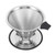 INSINTAR Pour Over Coffee Dripper Reusable Stainless Steel Pour Over Coffee Maker Paperless Coffee Filter Single Cup Coffee Maker 1-4 Cup