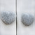 Indian Shelf 2 Pieces Knobs for Dresser Drawers | Heart Crackle Decorative Dresser Knobs | White Kitchen Drawer Pulls and Knobs | Ceramic Bar Pulls for Cabinets | Door Knobs | Cabinet Knobs Farmhouse