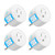 Smart Plug GNCC, Alexa Smart Plugs That Work with Alexa and Google Home, Smart Life Plugs Smart Outlet with WiFi Remote Control and Timer Function 2.4GHz Wi-Fi Only 4Packs New Year Gift