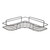 Alipis Wall Floating Shelves Wall Mounted Shelves for Storage Stainless Steel Shelves Shower Shampoo Bathroom Corner Shelf Wall Hanging Shelves Black Wall Display Storage Rack Soap Holder