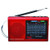 SuperSonic 9 Band Bluetooth Radio with AM/FM and SW1-7, Red  (SC-1080BT-Red)
