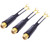 Fancasee (3 Pack Gold Plated) 75 Ohm to 300 Ohm UHF/VHF/FM Matching Transformer Converter Adapter with F Type Female Coax Coaxial Connector Plug Jack for Cable Wire Antenna TV