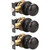 GOBEKOR 3 Pack Passage Door Knobs Interior Oil Rubbed Bronze Door Knobs with Lock Closet Door Knobs Keyless Interior Door Handles