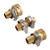 SOLID BRASS Garden Hose Repair Mender Kit with Stainless Clamp (3/4")