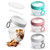 Sistavo Overnight Oats Containers with Lids Overnight Oats Jars with Spoon Yogurt Parfait Cups with Lids Cereal to Go Cup Cereal Oatmeal Container for Lunch Box, Portable Colorful Set Of 4