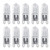Yosoo Health Gear G9 Bulb, 10PCS G9 Halogen Bulb 2 Pin Base 120V 40W LED G9 llght Bulb for Range Hood Lights, Microwave Ovens, Bathroom Light Bulbs, Chandeliers, White Bright