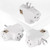 3 Outlet Wall Adapter T-Shaped, UL Listed 3 Prong Grounded Plug Extender,125V 1875W - Heavy Duty Multi Outlet Wall Plug,Power Outlet Splitter (3 Pack)