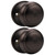 Probrico Dummy Door Knobs Half Door Handles for Closet French Doors, One Side Interior Door Knobs, Oil Rubbed Bronze, 2 Pack