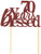All About Details Red 70-Years-Blessed Cake Topper