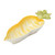 Creative Co-Op Hand-Painted Carrot Shaped Stoneware Dish Serveware, 11" Round, Orange & Green