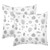 JAVENPROEQT Decorative Square Throw Pillow Covers Set of 2 Halloween Skull Pumpkin Pattern Pillow Case for Home Office Car, 18 x 18 inches