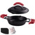 Cuisinel Cast Iron Skillet with Cast Iron Lid - 8"-Inch Dual Handle Frying Pan + Pan Scraper + Silicone Handle Cover - Pre-Seasoned Oven Safe Cookware - Indoor/Outdoor, Grill, Stovetop, Induction Safe