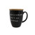 Enesco Our Name is Mud Retirement Ending Beginning Coffee Mug with Lid, 16 Ounce, Black
