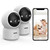 Taishixing 2K Indoor Security Camera 2 Packs, Baby Monitor&Pet Camera 360-Degree for Home Security, Support 5/2.4GHz Wi-Fi, One-Touch Calls, Smart Motion Tracking, Night Vision,Free Cloud Storage