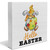 Country Rustic Hello Easter Gnome Wood Box Sign Decor Desk Sign Easter Bunny Wooden Box Block Sign Home Shelf Tabletop Wall Decor