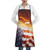 American Flag Apron, Cooking Kitchen Aprons Waterproof Bib Kitchen Apron With 2 Pockets Long Ties