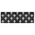 Augenstern Window Topper Curtain Black-Fleur-de-lis 54x18 inch Valance Short Curtain for Kitchen Windows/Bathroom/Living Room/Bedroom