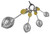 Ganz 4-Piece Measuring Spoons Set, Zesty Lemons