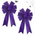 Estivaux 2 Pieces Halloween Bows for Wreath, Halloween Wreath Bows Glitter Black Web Bow Purple Burlap Bows Bows for Front Door Halloween Decorations Suppies