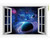 Quanhaigou Blue Purple Galaxy Wall Decals, Removable Sticker,The Art Magic 3D Milky Way Dreamscape Home Decor (Galaxy Window)