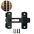 THAELY Gate Latch Sliding Barn Door Latch for Locking Matte Black Stainless Steel Gate Latches Flip Latch Safety Door Bolt Latch Lock