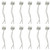 BLLNDX MR16 Socket 12PCS GU5.3 Bi-Pin Ceramic Base Socket, MR16 LED Halogen Lamp Ceramic Wire Connector Base Socket Adapter, 10cm/3.9inch