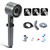 Rayocon High Pressure Handheld Shower Head with Filter,Black Massage Shower Head with Hose and Bracket&On Off Switch-3 Spray Mode&Detachable Spray Gun Mode,Adjust Filtered Shower Head for Hard Water