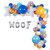 Blue Birthday Party Supplies Balloons Garland Kit, Dog Balloon Garland Arch Kit for Boys Girls Baby Shower Blue Theme Birthday Party Decorations