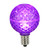 Vickerman G50 LED Purple Replacement Bulb, E17/C9 Nickel Base .45W, Package of 25