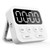 Timer,Kitchen Timer,Magnetic Digital Stopwatch Clock Countdown Countup Timer with Large LED Display Volume Adjustable for Cooking,Exercise, Baking, Classroom Timer for Kids White