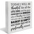 YIDOU Country Laundry Room Wood Box Sign Decor Desk Sign Laundry Quote Wooden Box Block Sign Rustic Home Shelf Decoration
