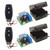 DieseRC DC 12V Wireless Radio Remote Control Switch 2 RF Relay Receivers with 2 Transmitters 433Mhz EV1527 Learning Code programable Remote Control Switch