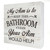 Funny Bathroom Wooden Box Sign Desk Decor Rustic My Aim is to Keep This Bathroom Clean Wood Block Plaque Box Sign for Home Office Shelf Table Decoration (5 X 5 Inch)