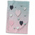 3dRose Image of Assorted Hearts on Triangle Design, Pastel Pinks and Blues - Towels (twl-329145-1)